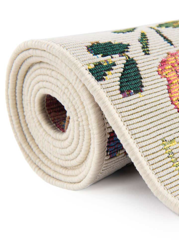 2' x 8' Easy-Clean Botanical Indoor / Outdoor Runner Rug