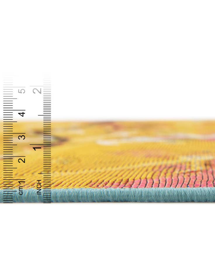 Detail image of 2' x 8'  Washable Botanical Indoor / Outdoor Runner Rug