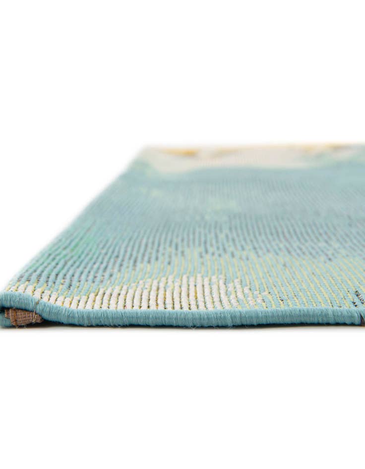 Detail image of 2' x 5' 1 Easy-Clean Botanical Indoor / Outdoor Runner Rug