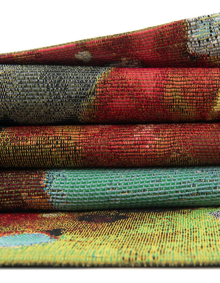 Detail image of 2' x 8'  Washable Botanical Indoor / Outdoor Runner Rug