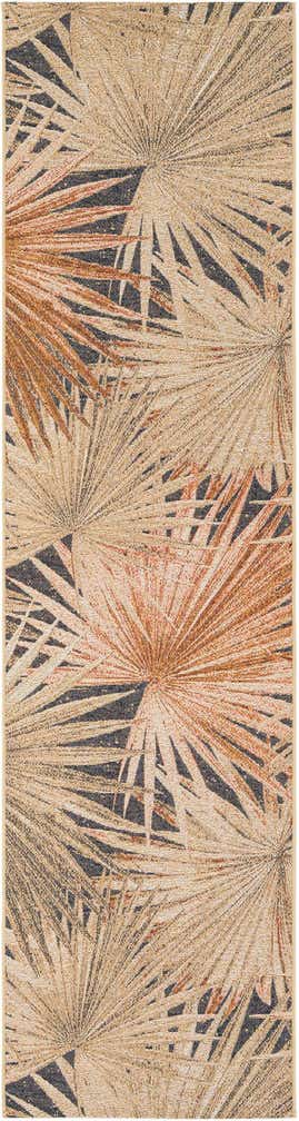 2' 7 x 10' Easy-Clean Botanical Indoor / Outdoor Runner Rug