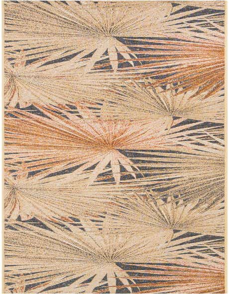 2' 7 x 12' Easy-Clean Botanical Indoor / Outdoor Runner Rug
