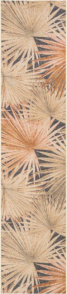 Detail image of 2' 7 x 12' Easy-Clean Botanical Indoor / Outdoor Runner Rug