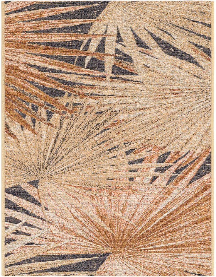 Detail image of 2' x 5' Easy-Clean Botanical Indoor / Outdoor Runner Rug