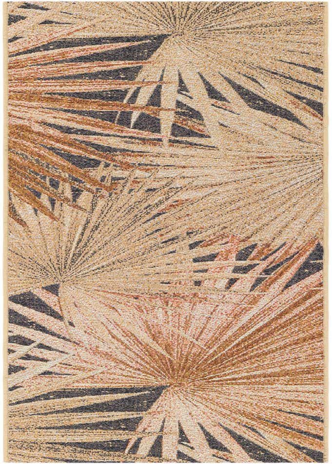 2' x 6' Easy-Clean Botanical Indoor / Outdoor Runner Rug