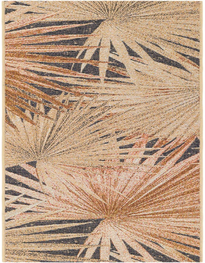 Detail image of 2' x 6' Easy-Clean Botanical Indoor / Outdoor Runner Rug