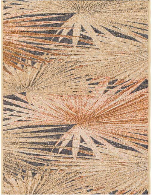 2' x 8' Easy-Clean Botanical Indoor / Outdoor Runner Rug