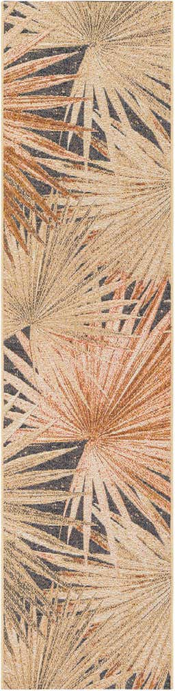 2' x 8' Easy-Clean Botanical Indoor / Outdoor Runner Rug