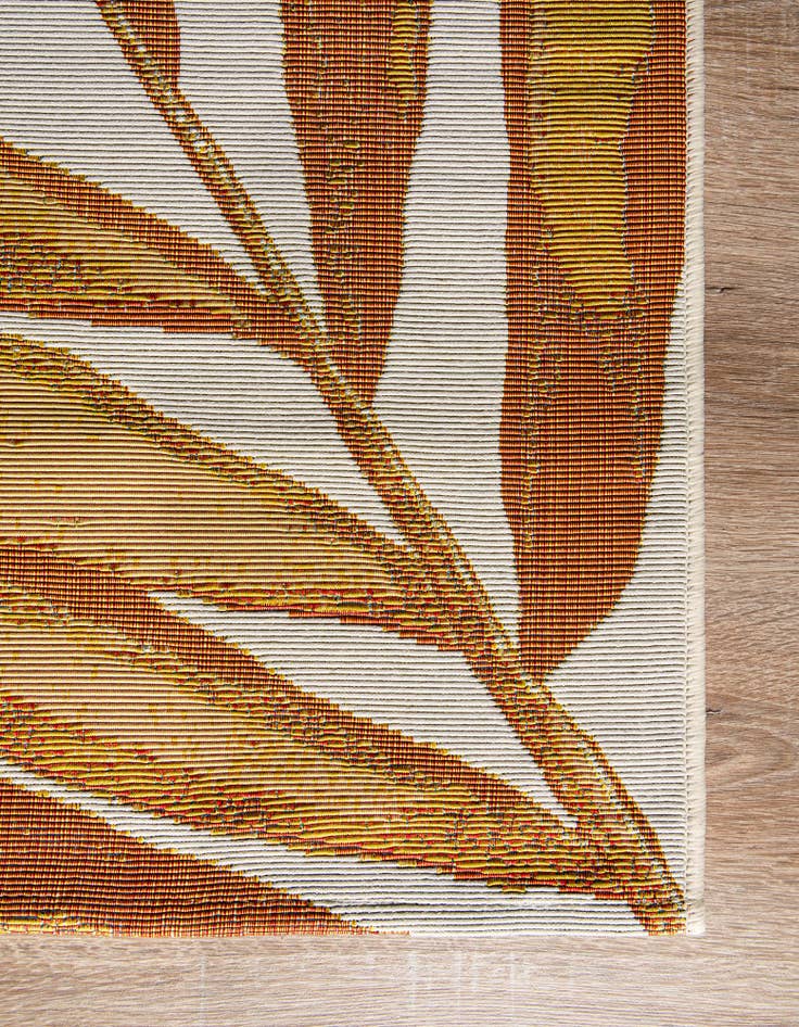 Detail image of 2' x 5' Easy-Clean Botanical Indoor / Outdoor Runner Rug