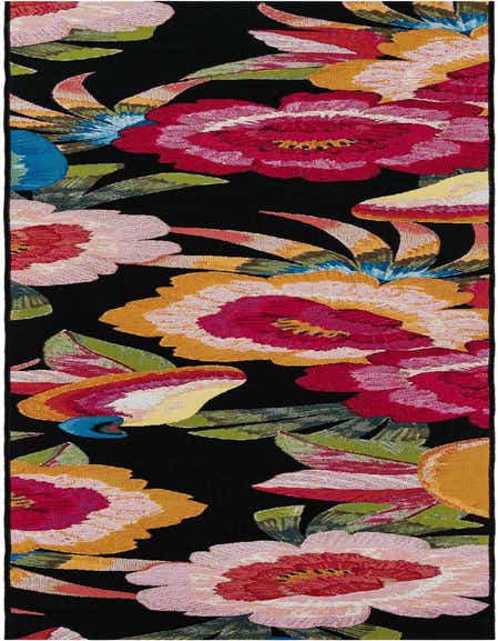 2' 7 x 12' Easy-Clean Botanical Indoor / Outdoor Runner Rug