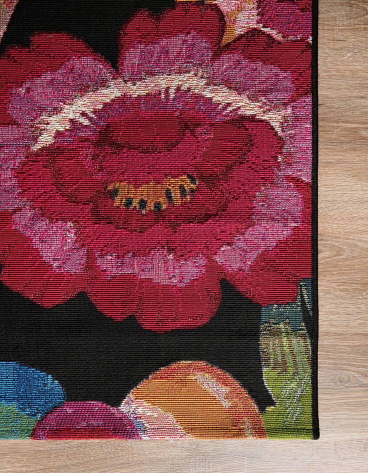 Detail image of 2' 7 x 12'  Washable Botanical Indoor / Outdoor Runner Rug
