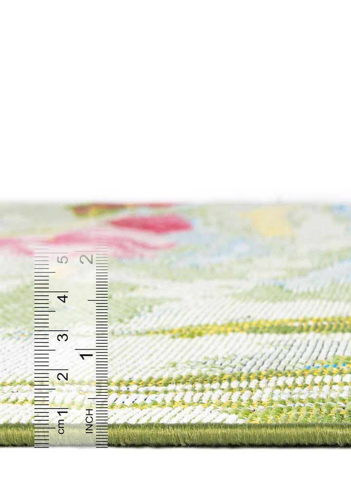 2' x 8' Easy-Clean Botanical Indoor / Outdoor Runner Rug