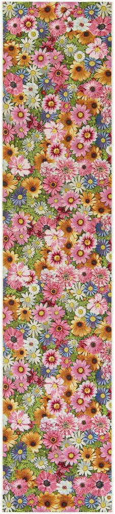 2' 7 x 12' Easy-Clean Botanical Indoor / Outdoor Runner Rug