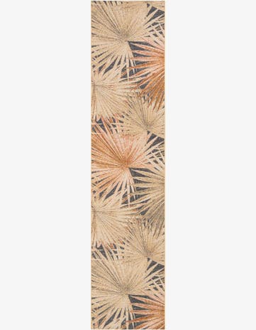 2' 7 x 12' Easy-Clean Botanical Indoor / Outdoor Runner Rug