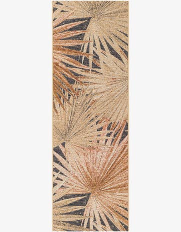 2' x 6' Easy-Clean Botanical Indoor / Outdoor Runner Rug