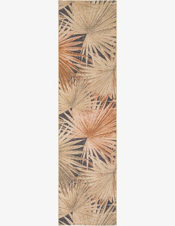 2' 7 x 10' Easy-Clean Botanical Indoor / Outdoor Runner Rug
