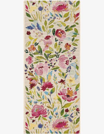2' x 5' Easy-Clean Botanical Indoor / Outdoor Runner Rug