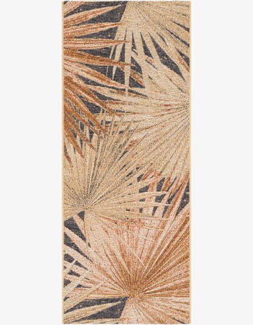 2' x 5' Easy-Clean Botanical Indoor / Outdoor Runner Rug