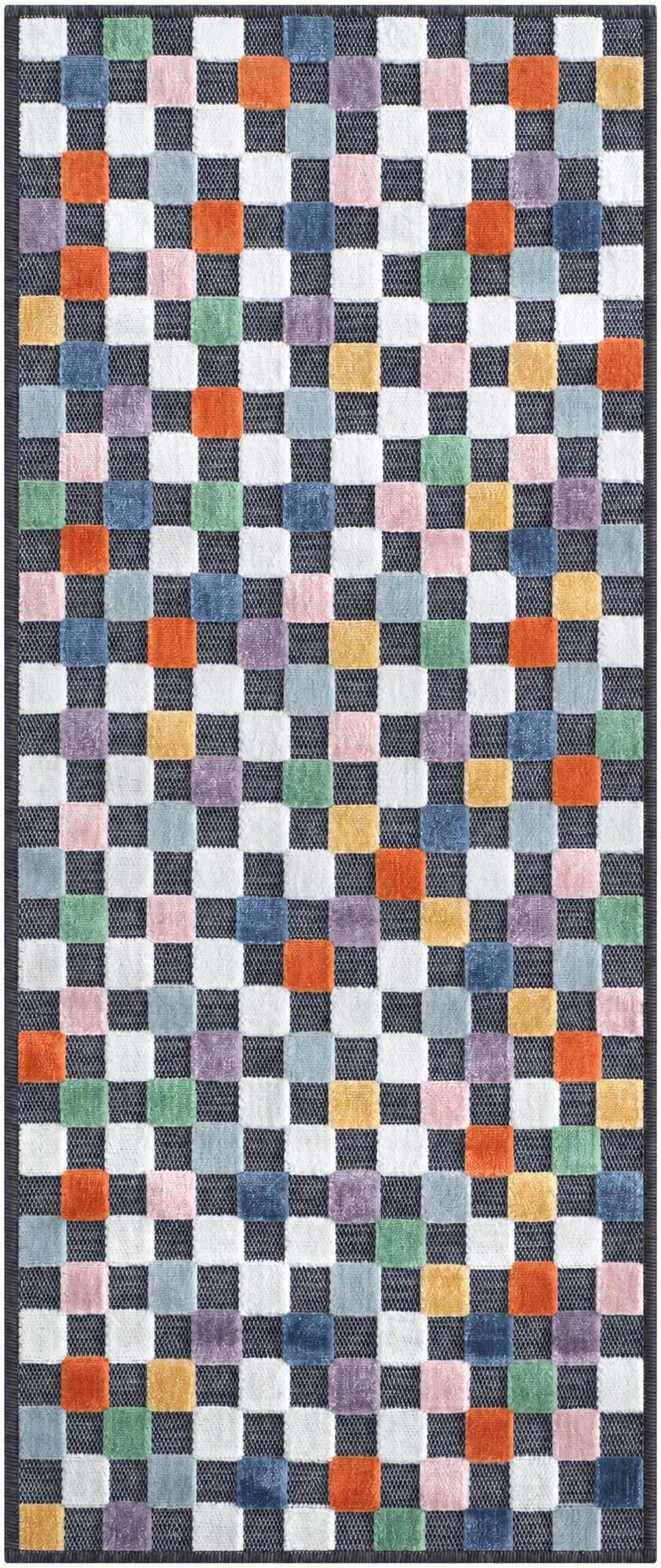 65cm x 160cm Fácil de limpiar Checkered Alfombra Comprar todos los estilos Pasillera