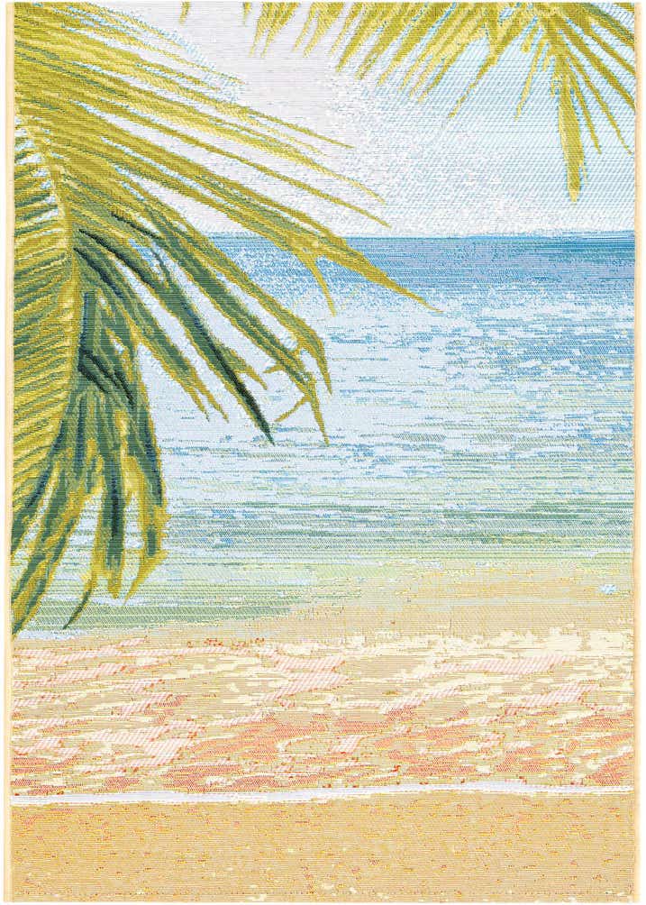 2' x 6' Easy-Clean Coastal Indoor / Outdoor Runner Rug