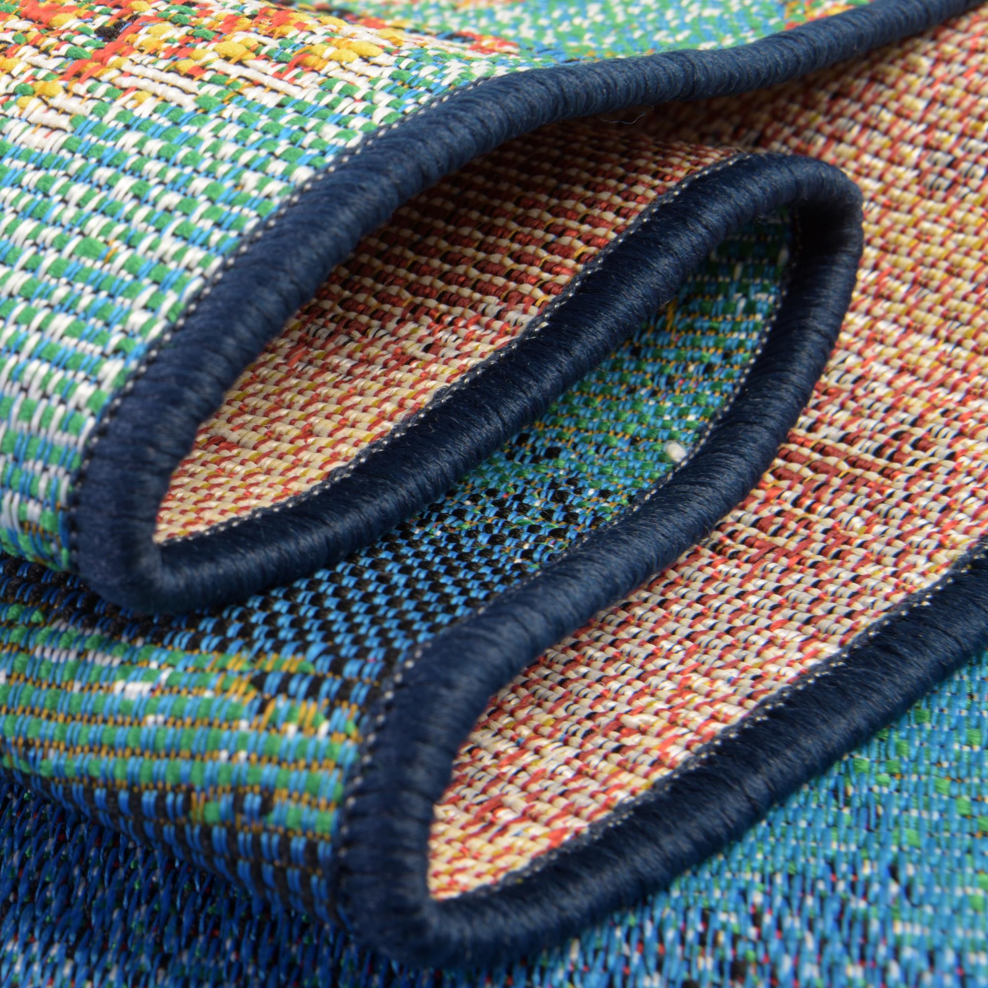 2' x 6' Easy-Clean Coastal Indoor / Outdoor Runner Rug