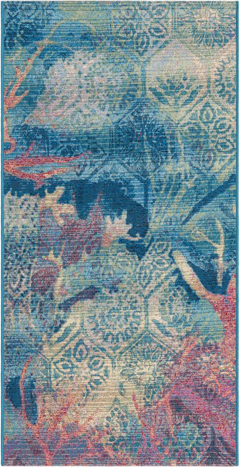 Detail image of 2' 7 x 5' 3 Easy-Clean Coastal Indoor / Outdoor Runner Rug
