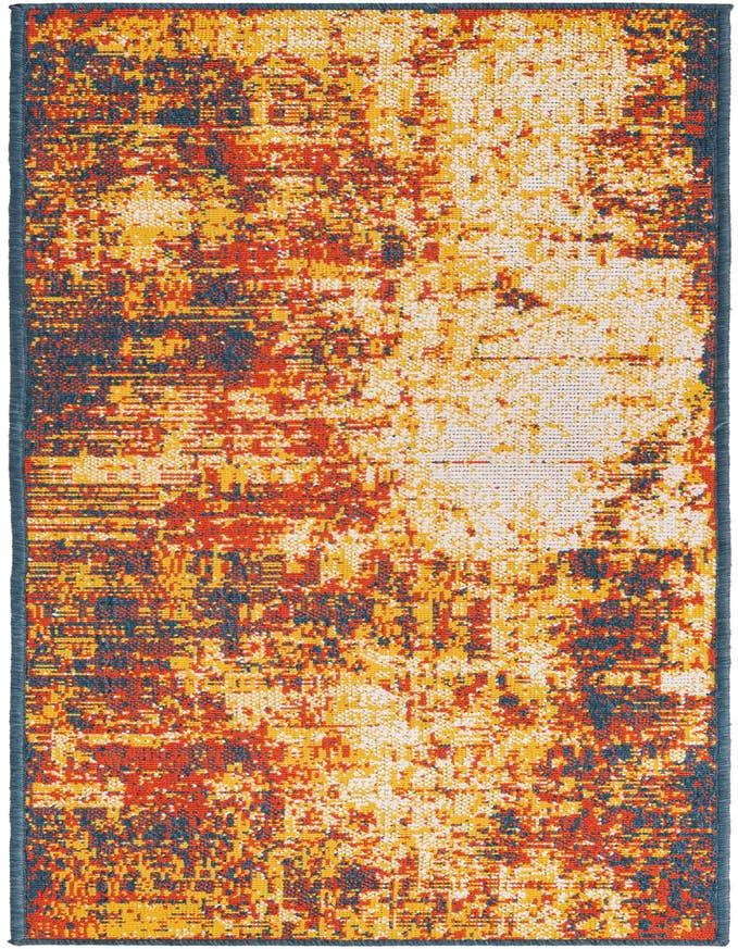 Detail image of 2' x 6' Easy-Clean Coastal Indoor / Outdoor Runner Rug