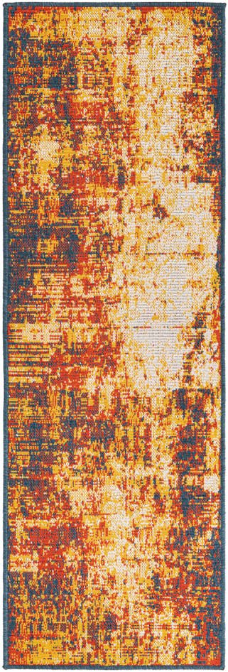 Detail image of 2' x 6' Easy-Clean Coastal Indoor / Outdoor Runner Rug