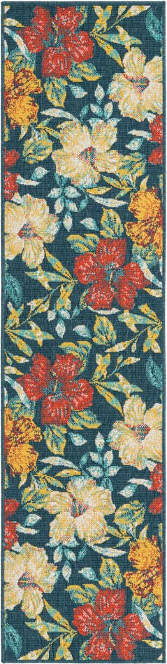 Detail image of 2' x 8' Easy-Clean Coastal Indoor / Outdoor Runner Rug