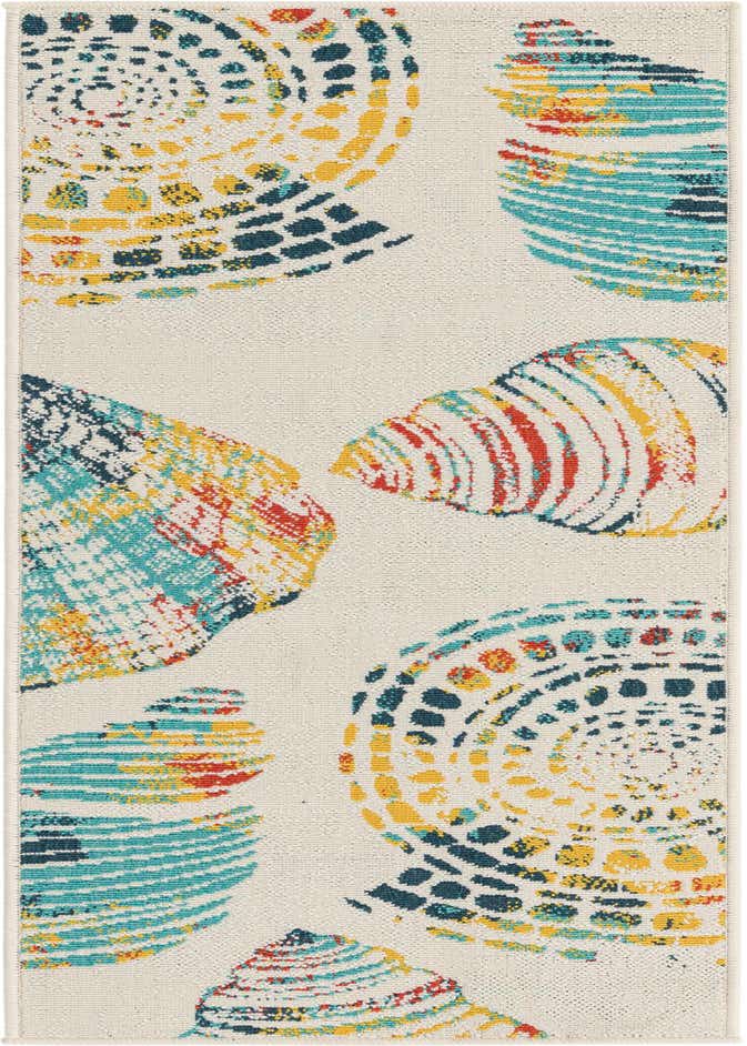 2' x 6' Easy-Clean Coastal Indoor / Outdoor Runner Rug