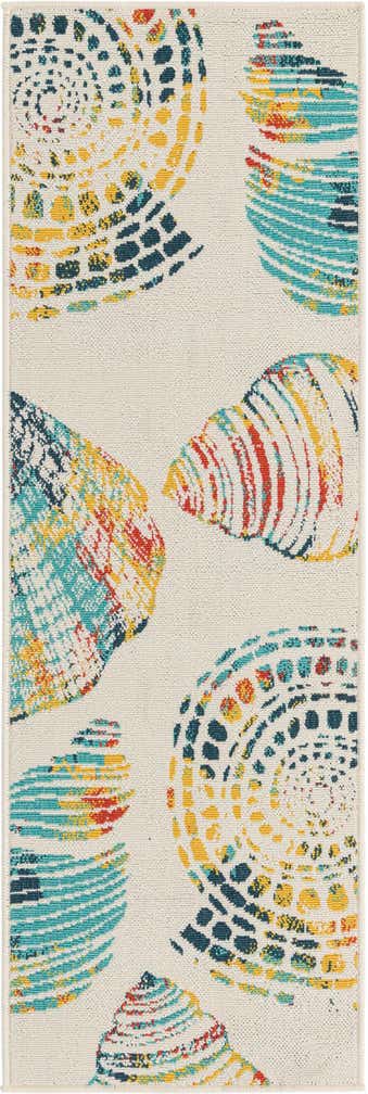 2' x 6' Easy-Clean Coastal Indoor / Outdoor Runner Rug