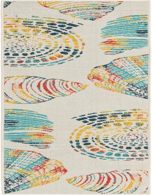 Detail image of 2' x 8' Easy-Clean Coastal Indoor / Outdoor Runner Rug