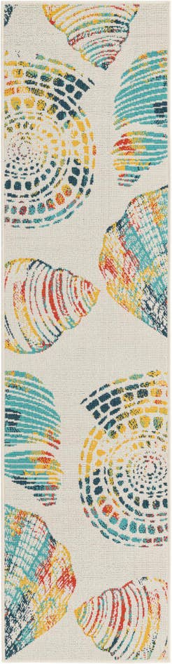 Detail image of 2' x 8' Easy-Clean Coastal Indoor / Outdoor Runner Rug