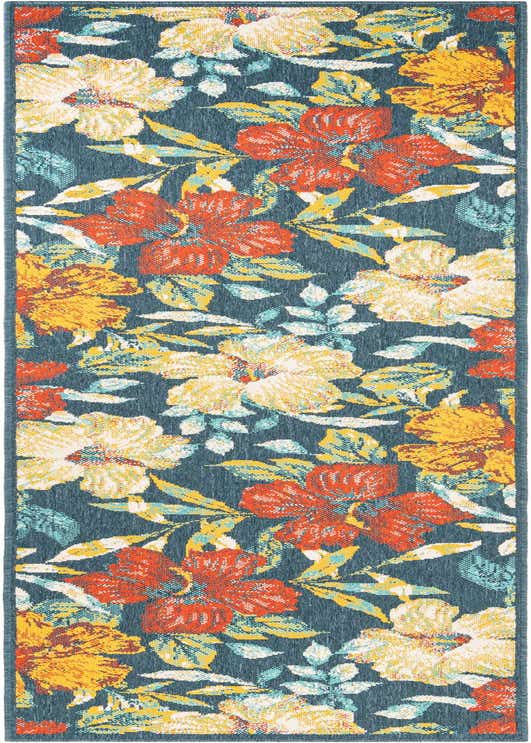 2' 7 x 10' Easy-Clean Coastal Indoor / Outdoor Runner Rug