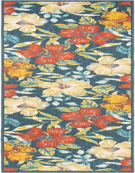 Detail image of 2' 7 x 10' Easy-Clean Coastal Indoor / Outdoor Runner Rug