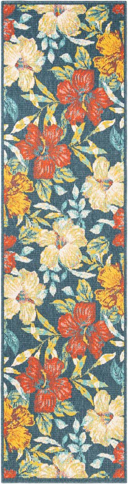 Detail image of 2' 7 x 10' Easy-Clean Coastal Indoor / Outdoor Runner Rug