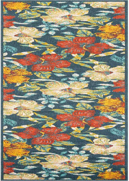 2' 7 x 12' Easy-Clean Coastal Indoor / Outdoor Runner Rug