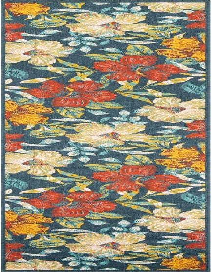 Detail image of 2' 7 x 12' Easy-Clean Coastal Indoor / Outdoor Runner Rug