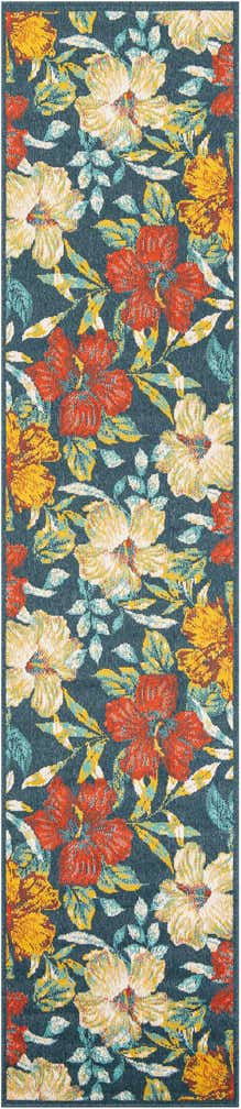 2' 7 x 12' Easy-Clean Coastal Indoor / Outdoor Runner Rug