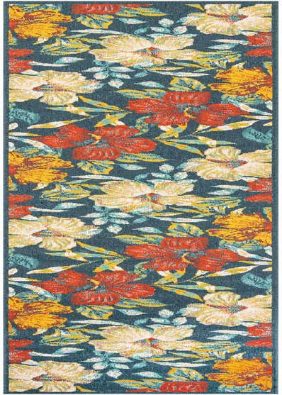 2' 7 x 13' Easy-Clean Coastal Indoor / Outdoor Runner Rug