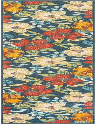 2' 7 x 13' Easy-Clean Coastal Indoor / Outdoor Runner Rug