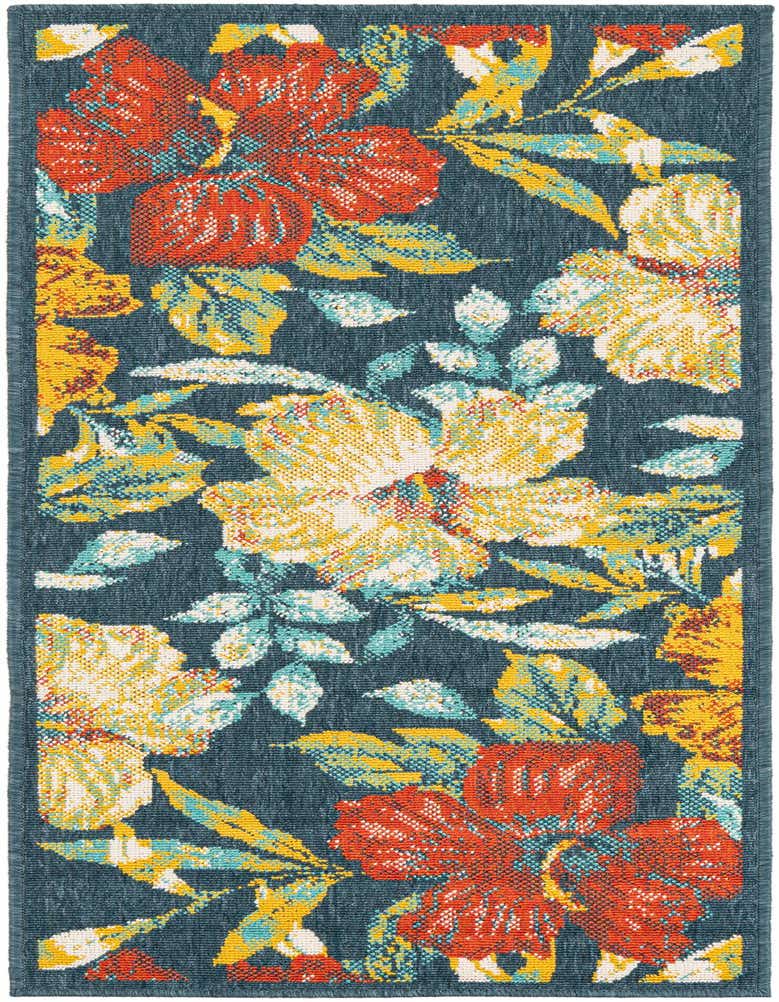 2' x 5' 3 Easy-Clean Coastal Indoor / Outdoor Runner Rug