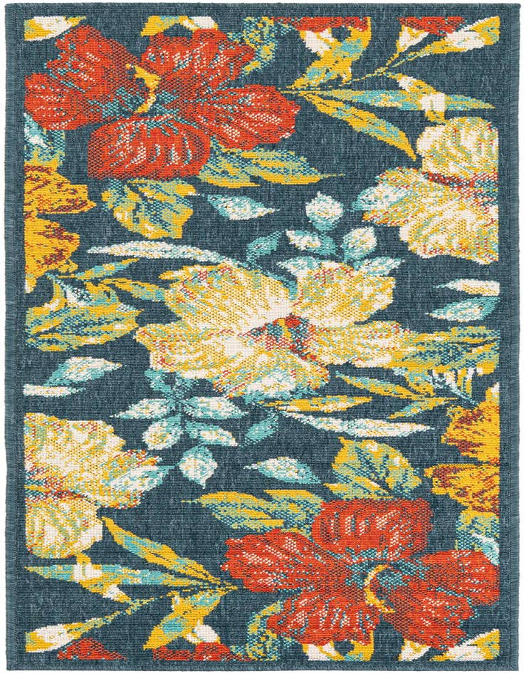 Detail image of 2' x 5' 3 Easy-Clean Coastal Indoor / Outdoor Runner Rug