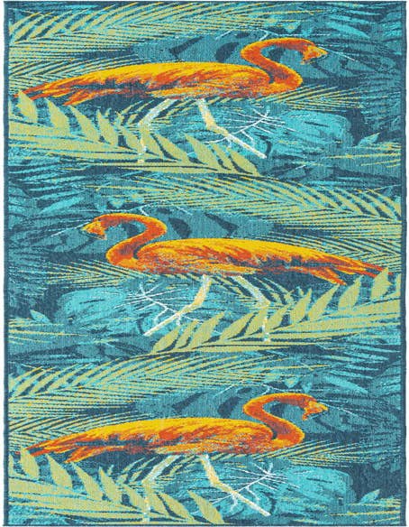 Detail image of 2' 7 x 12' Easy-Clean Coastal Indoor / Outdoor Runner Rug