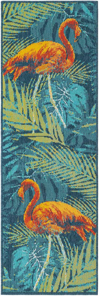 2' x 6' Easy-Clean Coastal Indoor / Outdoor Runner Rug