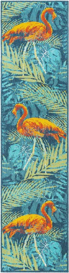 Detail image of 2' x 8' Easy-Clean Coastal Indoor / Outdoor Runner Rug