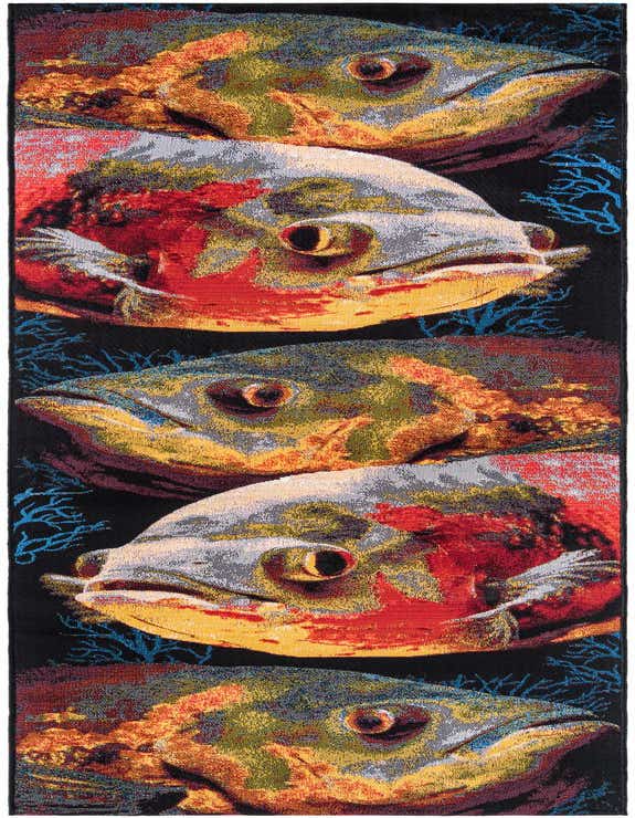 2' 7 x 10' Easy-Clean Coastal Indoor / Outdoor Runner Rug
