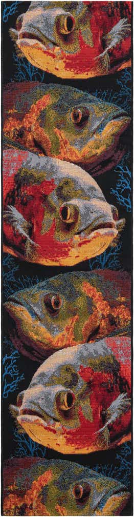 2' x 8' Easy-Clean Coastal Indoor / Outdoor Runner Rug