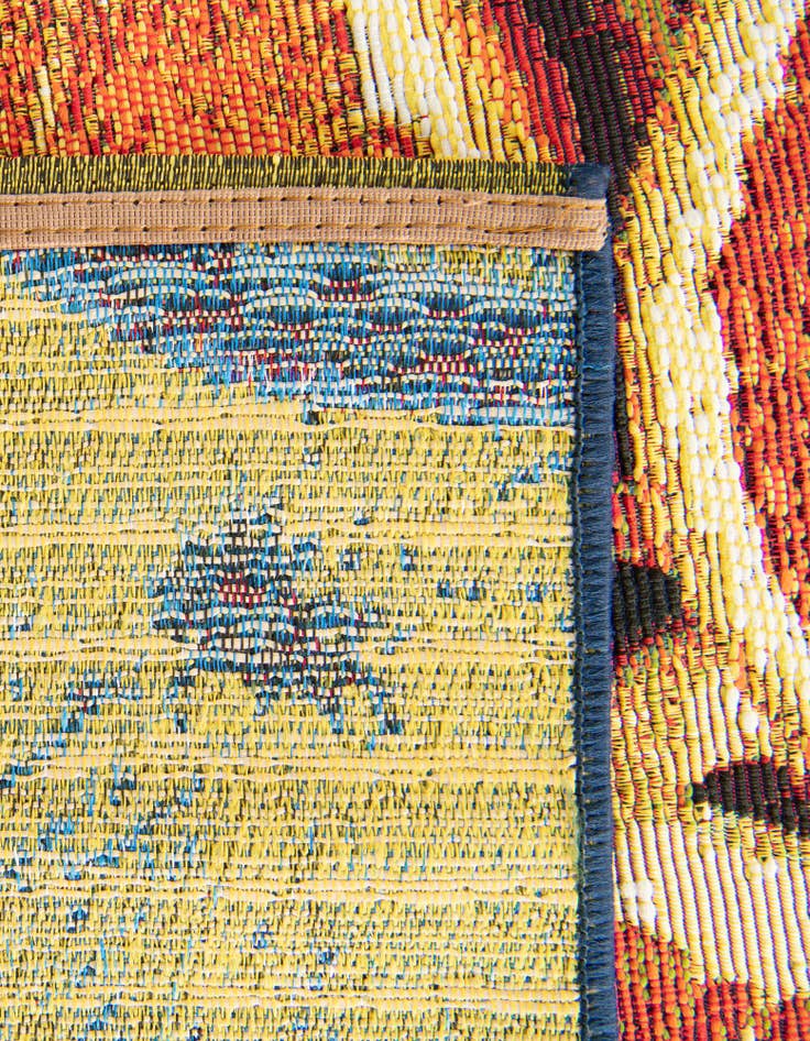 Detail image of 2' x 6'  Washable Coastal Indoor / Outdoor Runner Rug