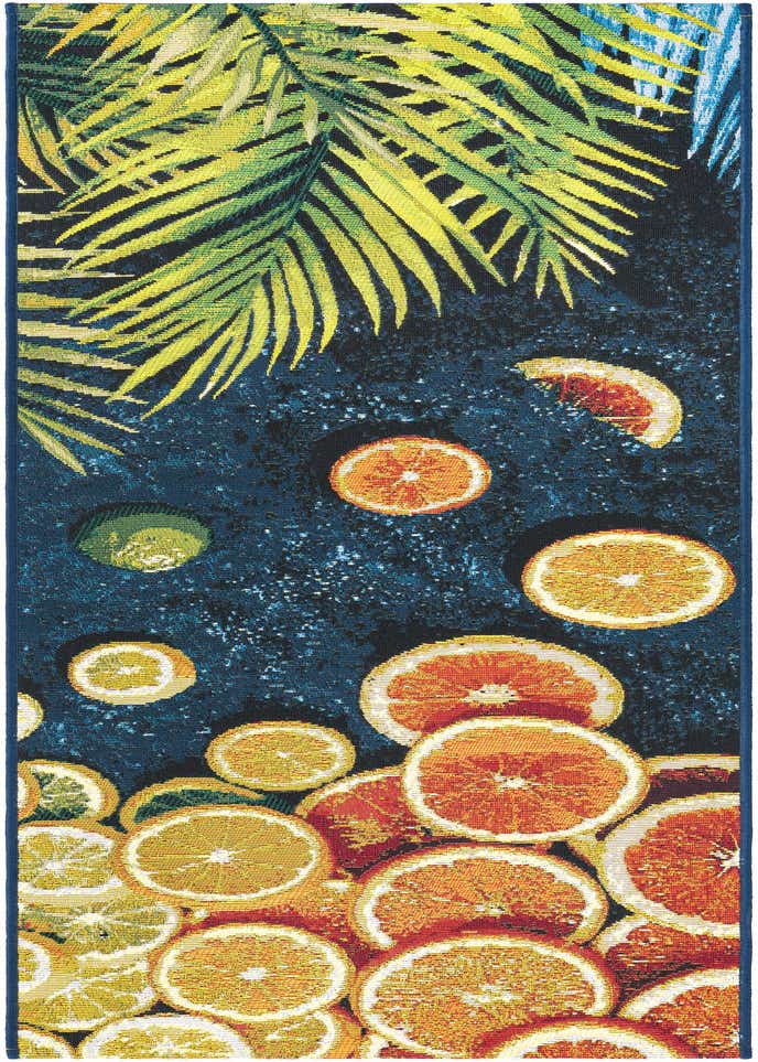 2' x 6' Easy-Clean Coastal Indoor / Outdoor Runner Rug